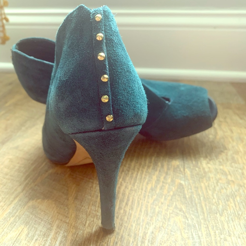 Halogen Teal Suede Bootie